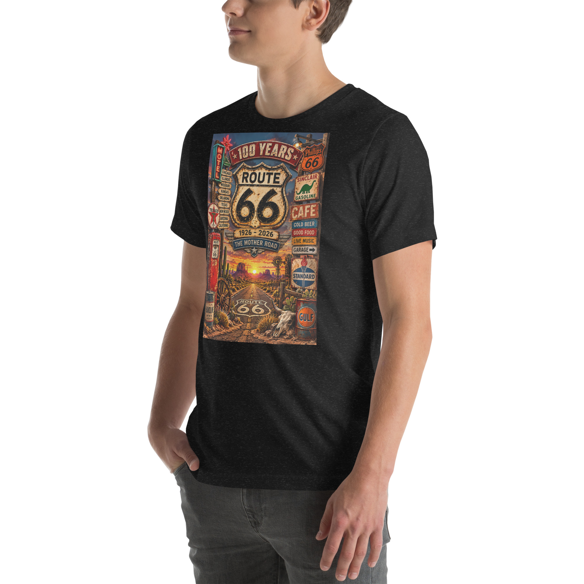 Route 66 100th Anniversary T-Shirt | 1926–2026 Mother Road - Image 9