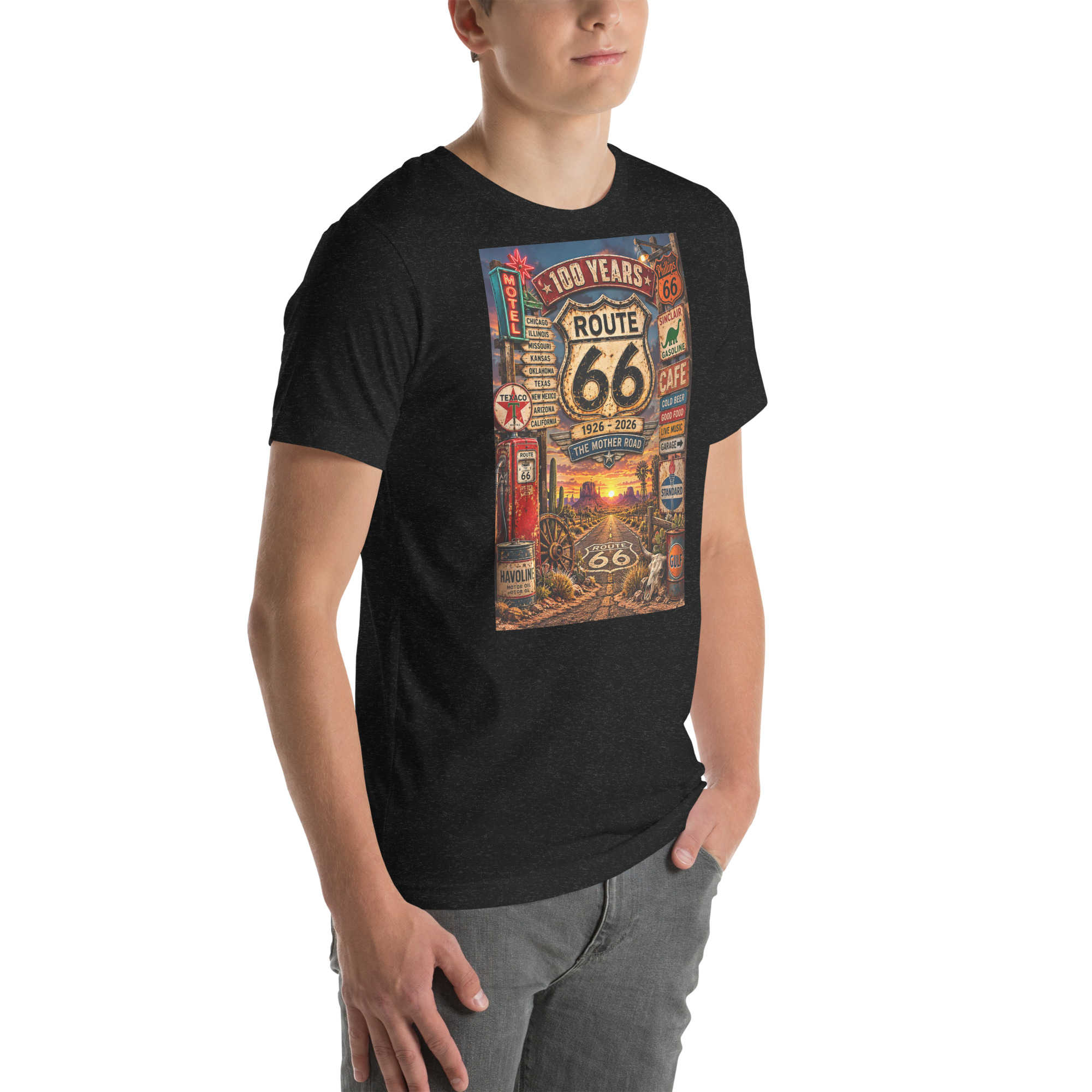 Route 66 100th Anniversary T-Shirt | 1926–2026 Mother Road - Image 11