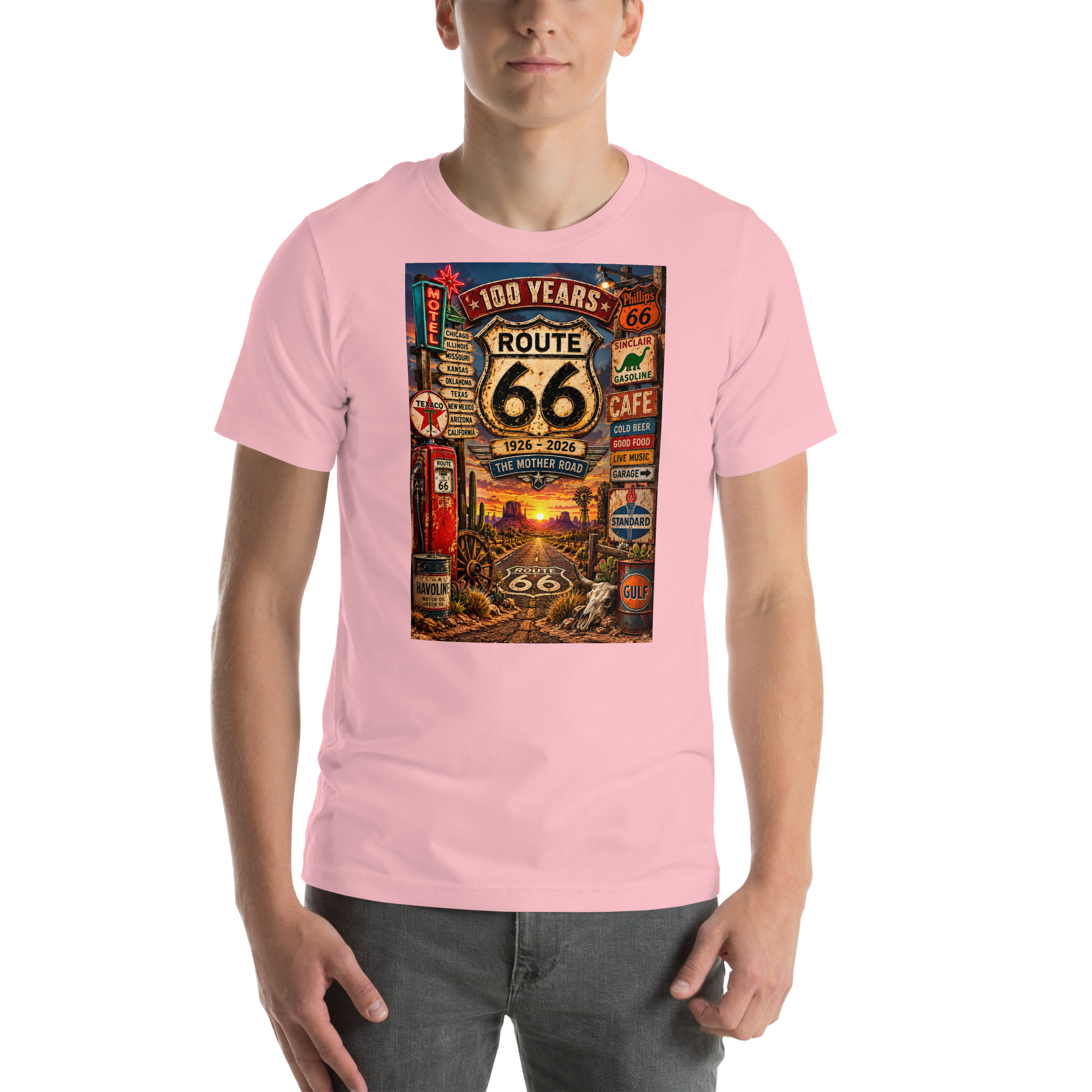 Route 66 100th Anniversary T-Shirt | 1926–2026 Mother Road - Image 24
