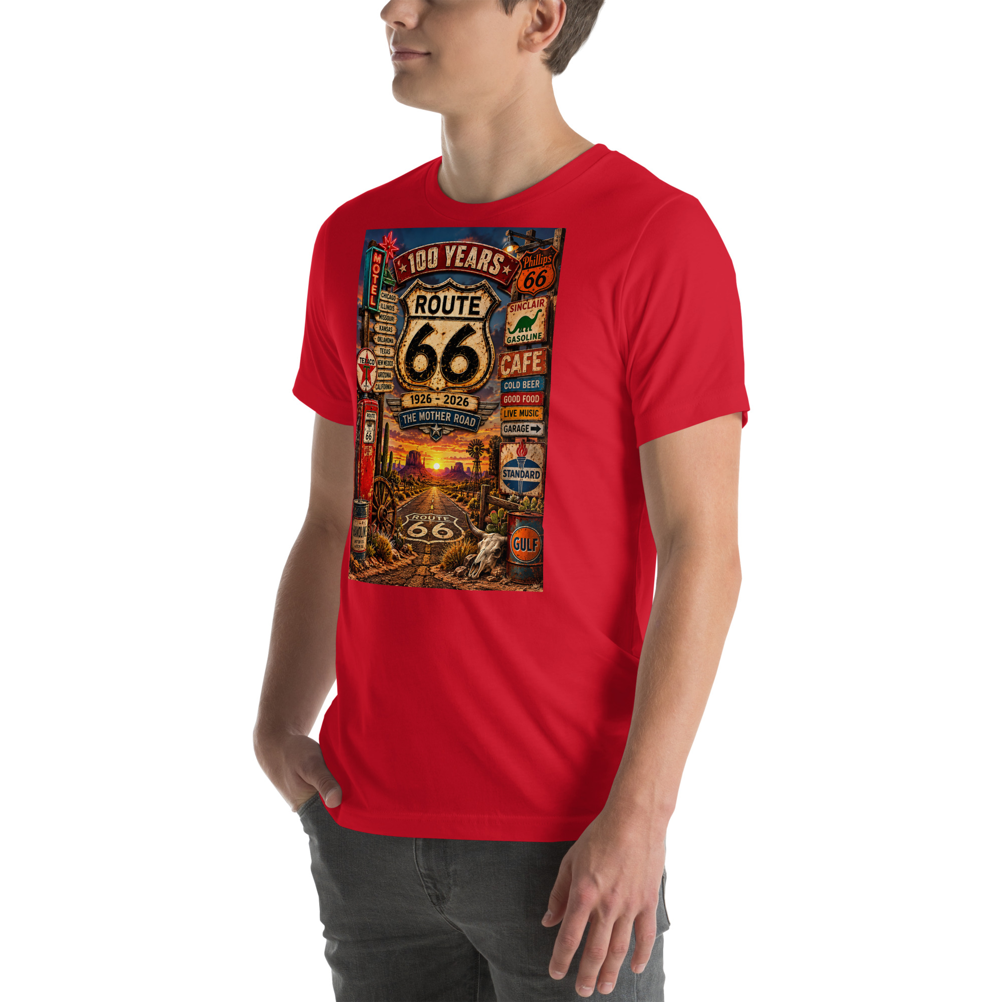 Route 66 100th Anniversary T-Shirt | 1926–2026 Mother Road - Image 15