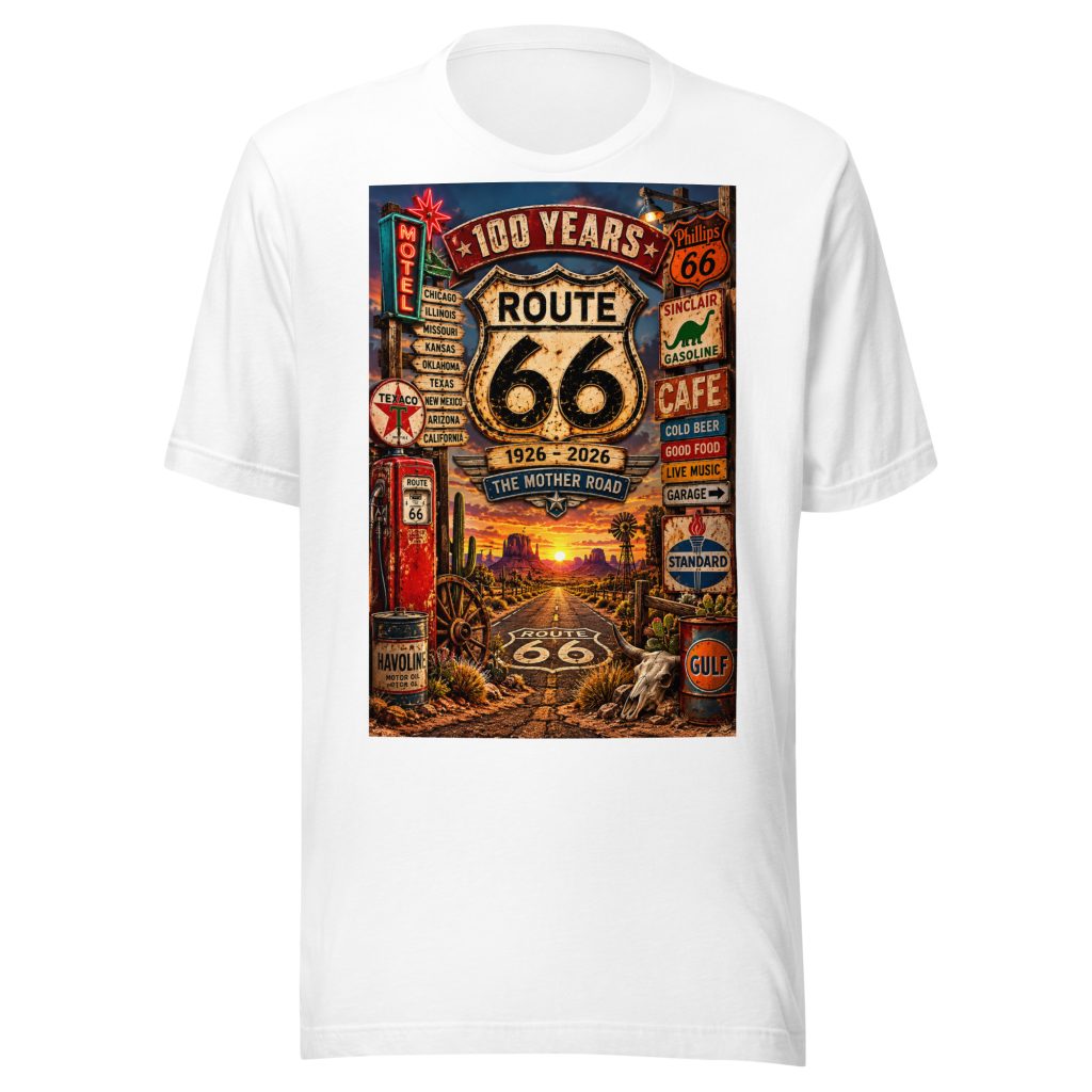 Route 66 100th Anniversary T-Shirt | 1926–2026 Mother Road