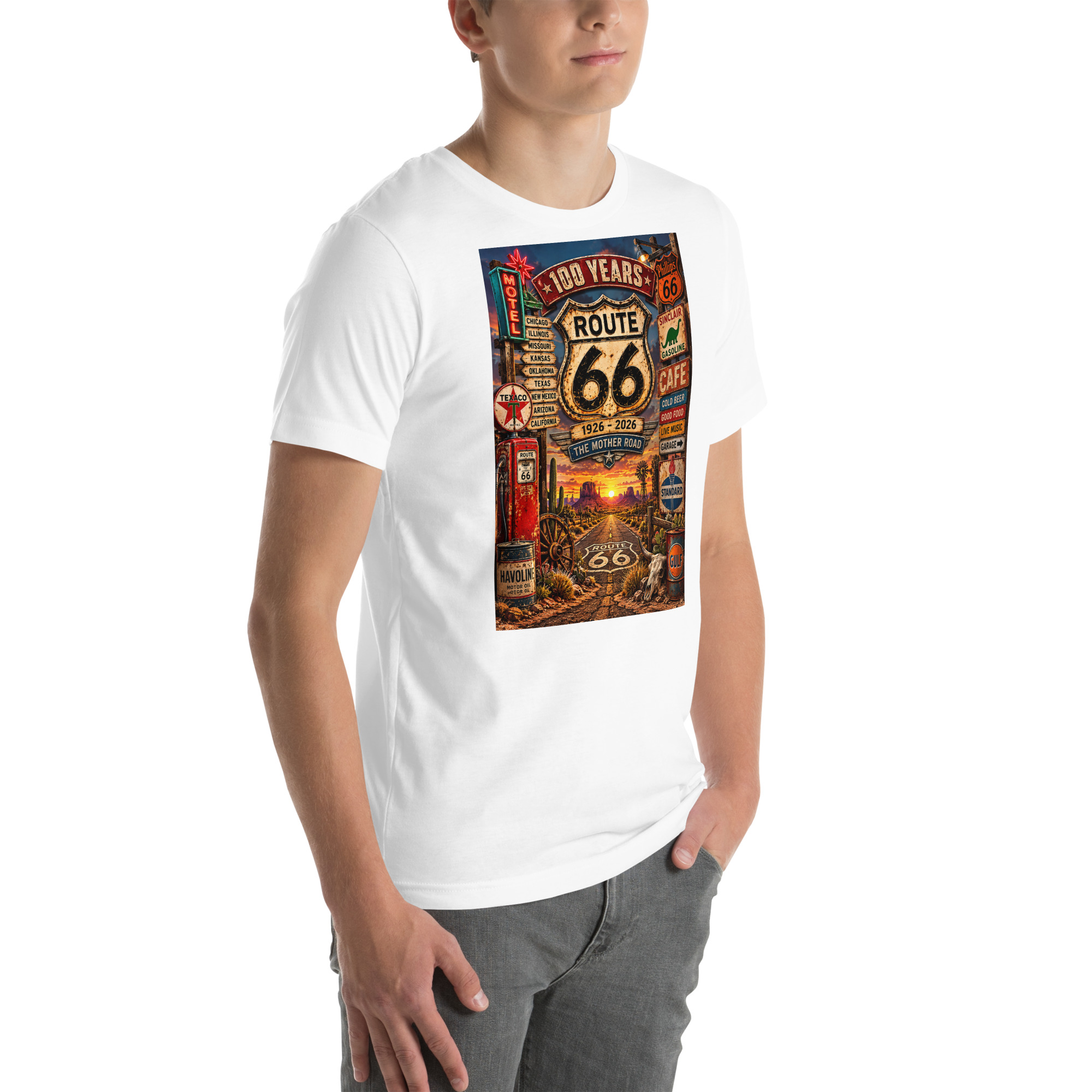 Route 66 100th Anniversary T-Shirt | 1926–2026 Mother Road - Image 34